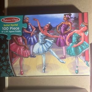 🧩💟100 piece Melissa and Doug “ Ballet Recital”. Vivid colors, complete.